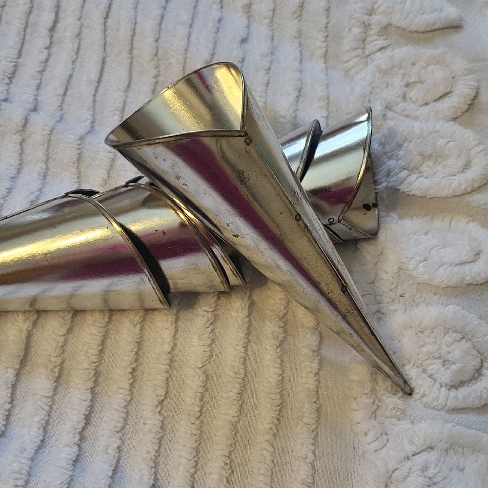 Vintage Baking Metal Cones